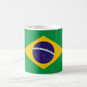 Tasse mit der Flagge Brasiliens