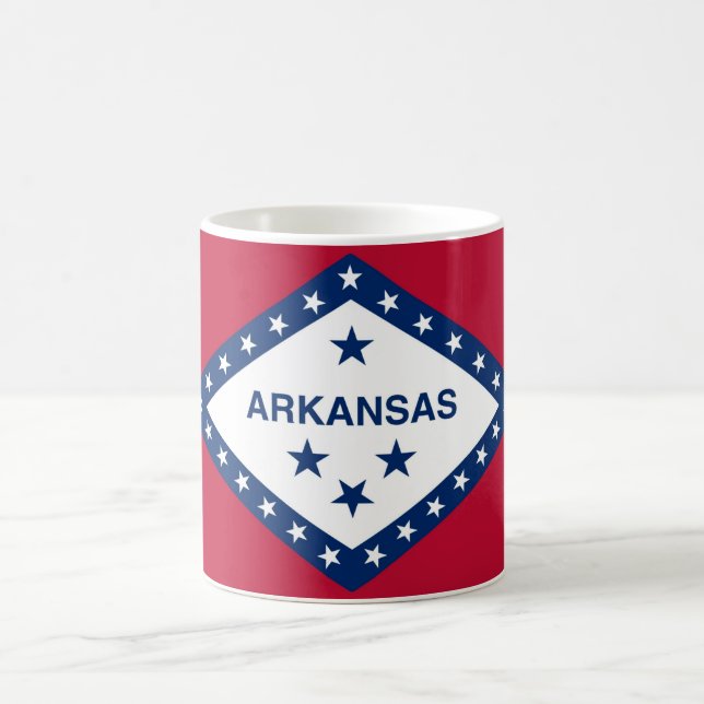 Tasse mit der Flagge des Staat Arkansas - USA (Mittel)