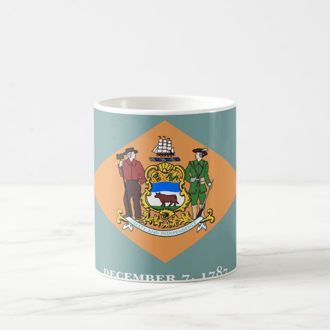 Tasse mit der Flagge des Staat Delaware - USA (Mittel)
