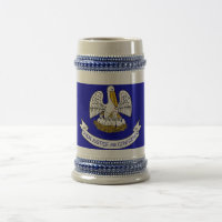 Tasse mit der Flagge des Staat Louisiana - USA