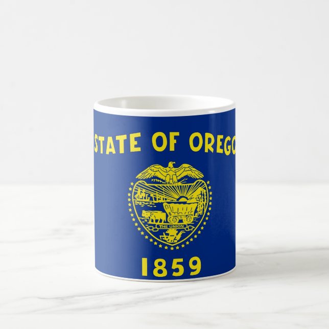 Tasse mit der Flagge des Staat Oregon - USA (Mittel)