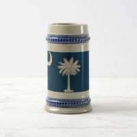 Tasse mit der Flagge des Staat South Carolina - US