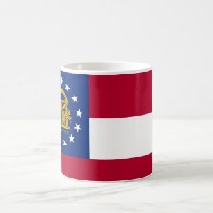 Tasse mit der Flagge Georgiens Staat - USA