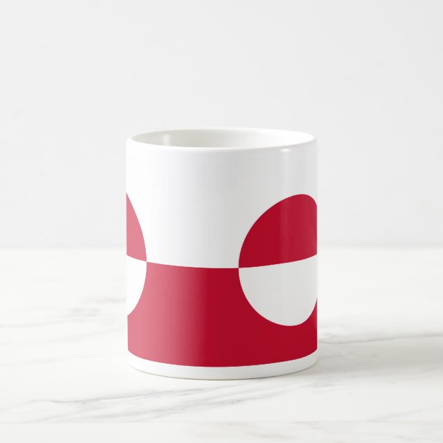 Tasse mit der Flagge Grönlands (Mittel)