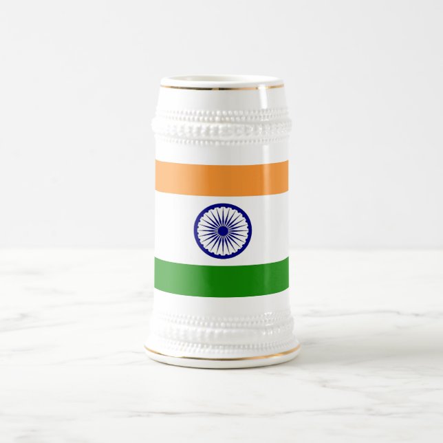 Tasse mit der Flagge Indiens (Mittel)