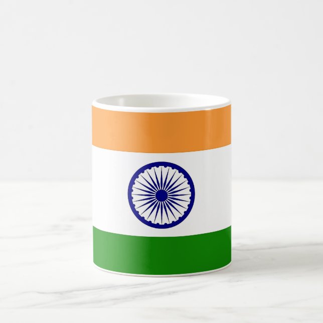 Tasse mit der Flagge Indiens (Mittel)