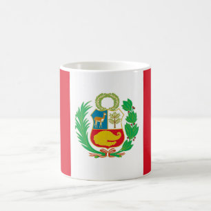 Tasse mit der Flagge Perus