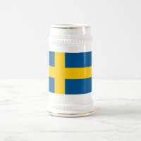 Tasse mit der Flagge Schwedens