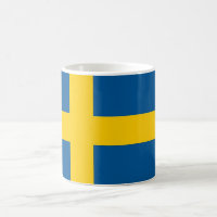 Tasse mit der Flagge Schwedens