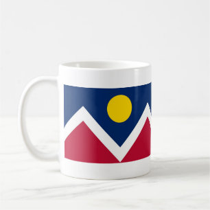 Tasse mit der Flagge von Denver, Colorado Staat - 
