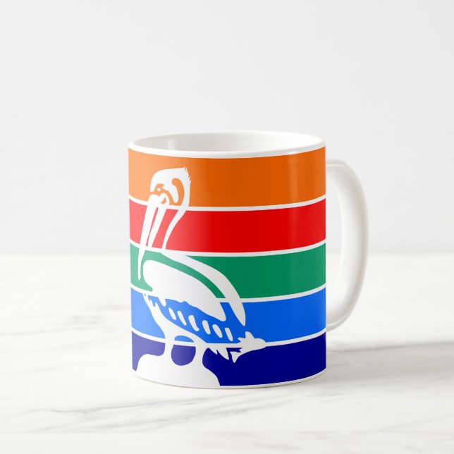 Tasse mit der Flagge von St. Petersburg, Florida (VorderseiteRechts)