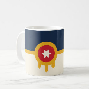 Tasse mit der Flagge von Tulsa, Oklahoma