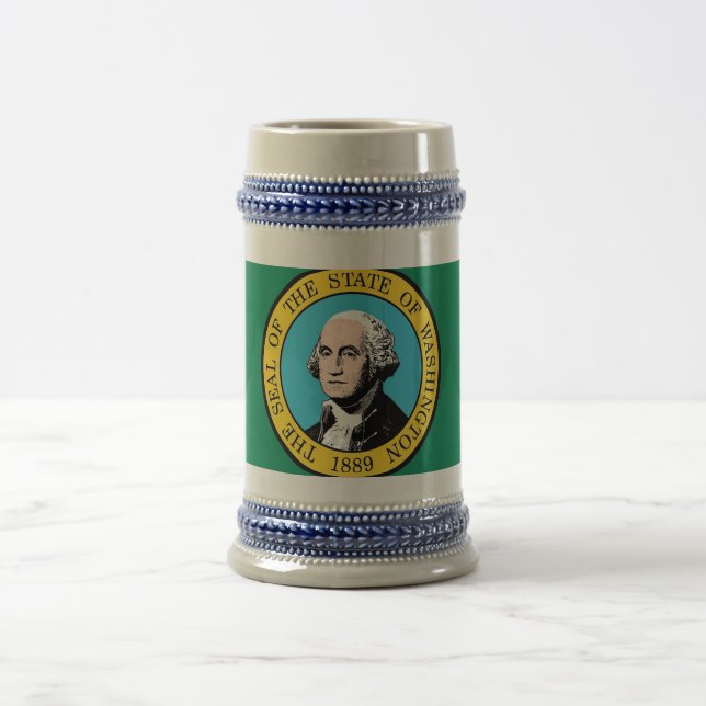 Tasse mit der Flagge von Washington Staat - USA (Mittel)