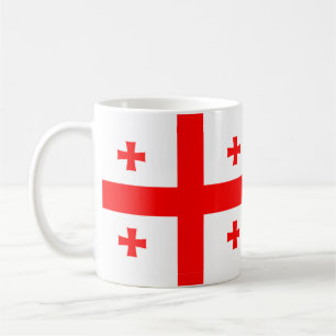Tasse mit der georgischen Flagge