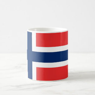 Tasse mit der norwegischen Flagge
