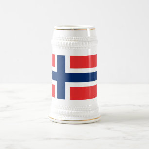 Tasse mit der norwegischen Flagge