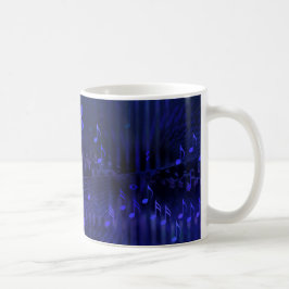 Tasse mit Digital-Kunst-musikalischem Dekor -