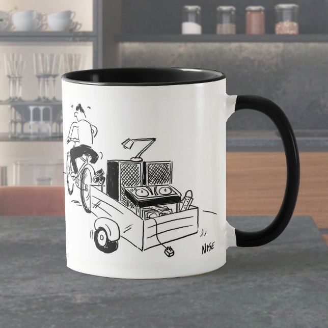 Tasse mit einem mobilen DJ (Von Creator hochgeladen)