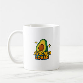 Tasse mit einer Illustration eines Avocado und der