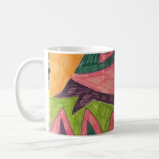 Tasse mit energetischer Gestaltung (Links)
