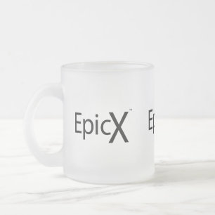 Tasse mit EpicX (Logo mit 3 Texten - horizontal)