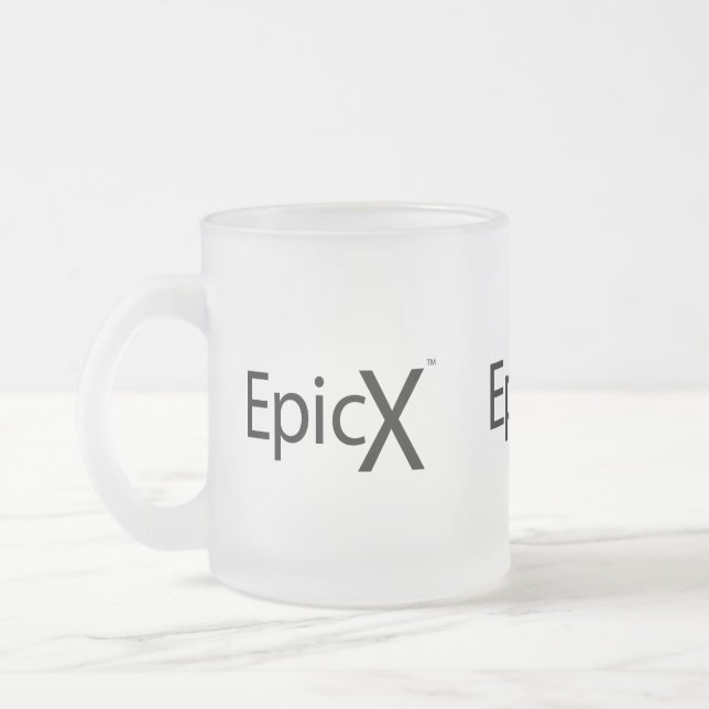 Tasse mit EpicX (Logo mit 3 Texten - horizontal) (Links)