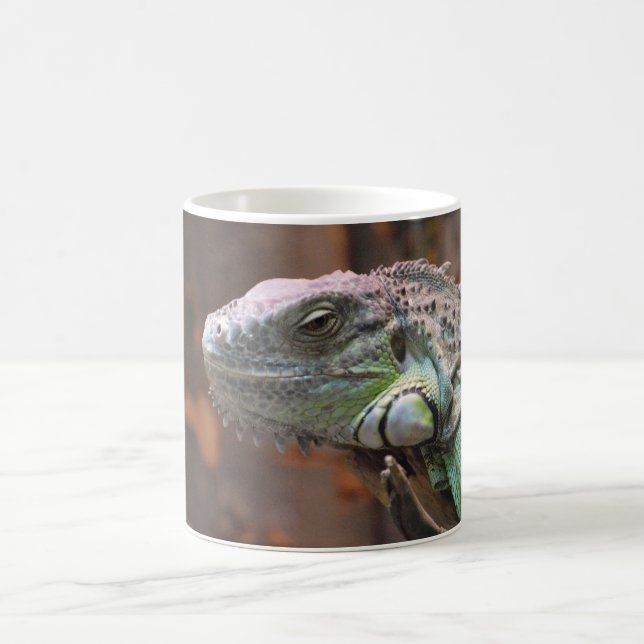 Tasse mit farbiger Iguana-Eidechse (Mittel)