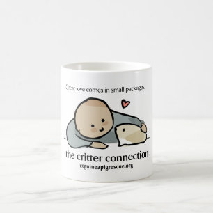 Tasse mit Farblogo und -website