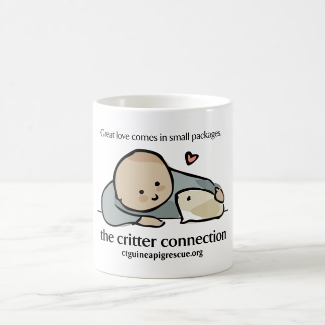 Tasse mit Farblogo und -website (Mittel)