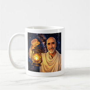 Tasse mit Finnbarr, der eine Laterne hält