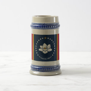 Tasse mit Flagge des Bundesstaates Mississippi, US