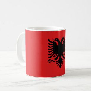 Tasse mit Flagge von Albanien
