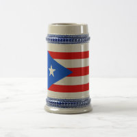 Tasse mit Flagge von Puerto Rico - USA