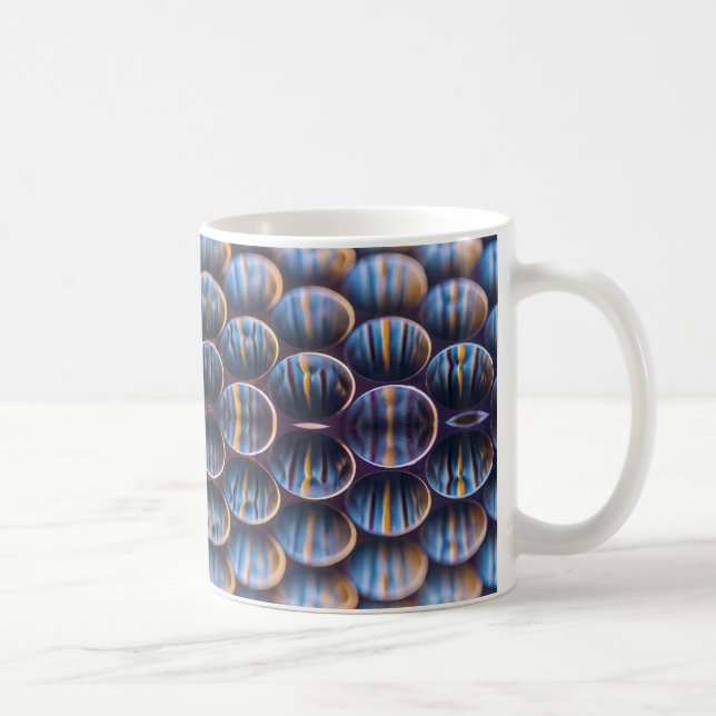 Tasse mit Futuristic Honeycomb Image (Rechts)
