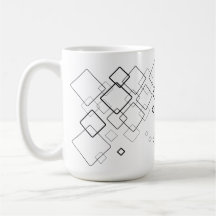 Tasse mit geometrischem Muster.
