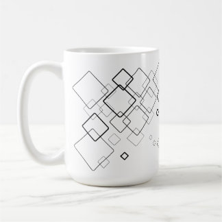 Tasse mit geometrischem Muster.