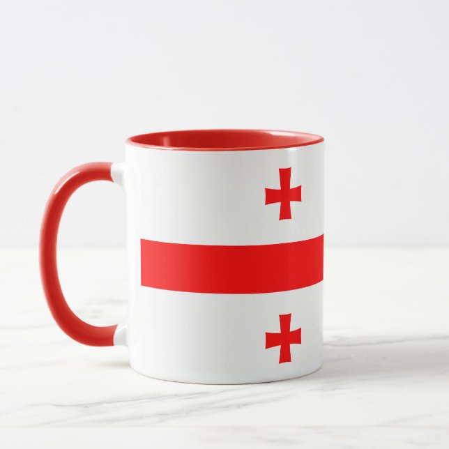 Tasse mit georgischer Flagge (Links)