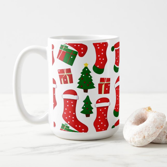 Tasse mit geschenktem Strumpf (Mit Donut)