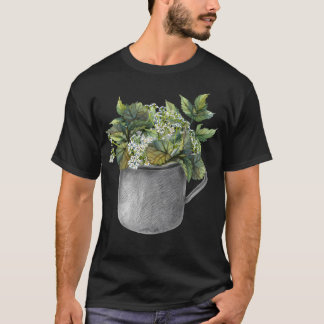 Tasse mit grünem Waldwachstum T-Shirt