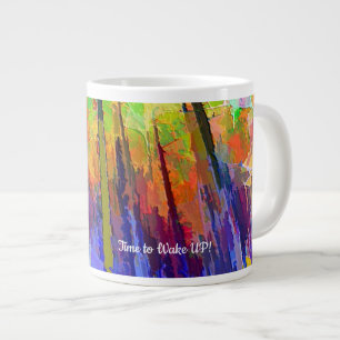 Tasse mit hellabstraktem Design