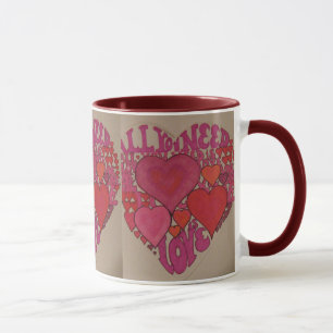 Tasse mit Herz 'All You Need Is Love'