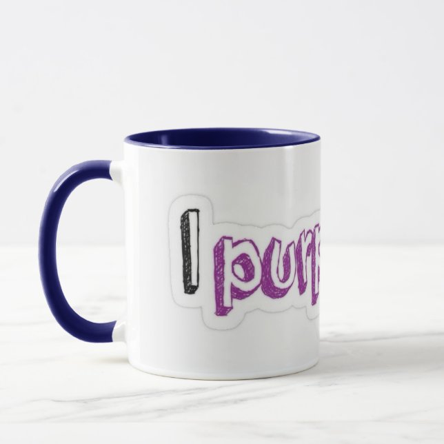 Tasse mit "I lila you" Weihnachten (Links)