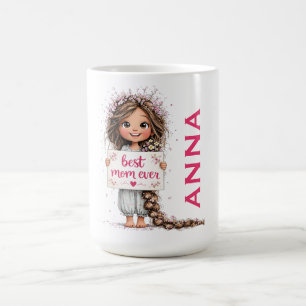 Tasse mit Illustration 'Beste Mutter überhaupt' al