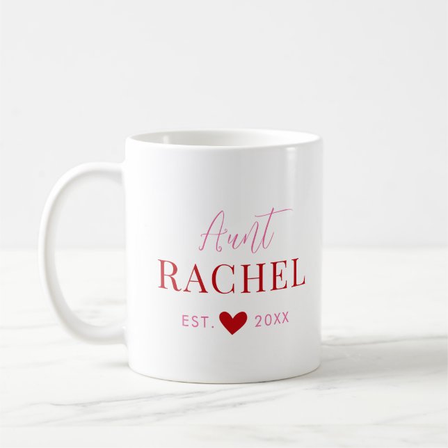 Tasse mit individuellem Monogramm für Tanten (Links)