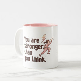 Tasse mit individuellem Namen - Du bist stärker al