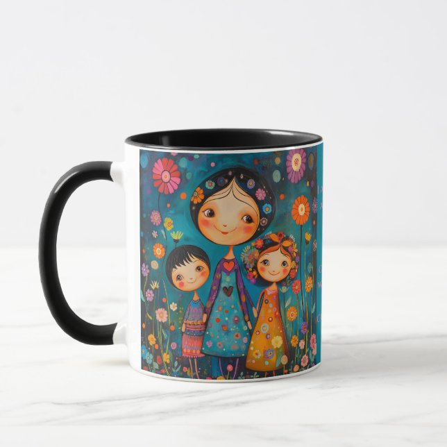 Tasse mit Inspiration-Mutterschaftsmeldung (Links)