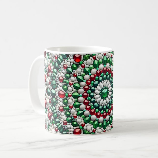 Tasse mit italienischem Farbdesign (Vorderseite Links)