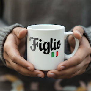 Tasse mit italienischer Flagge für den italienisch