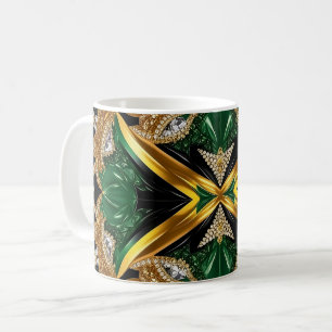 Tasse mit jamaikanischem Farbdesign