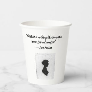 Tasse mit Jane Austen Zitat Pappbecher